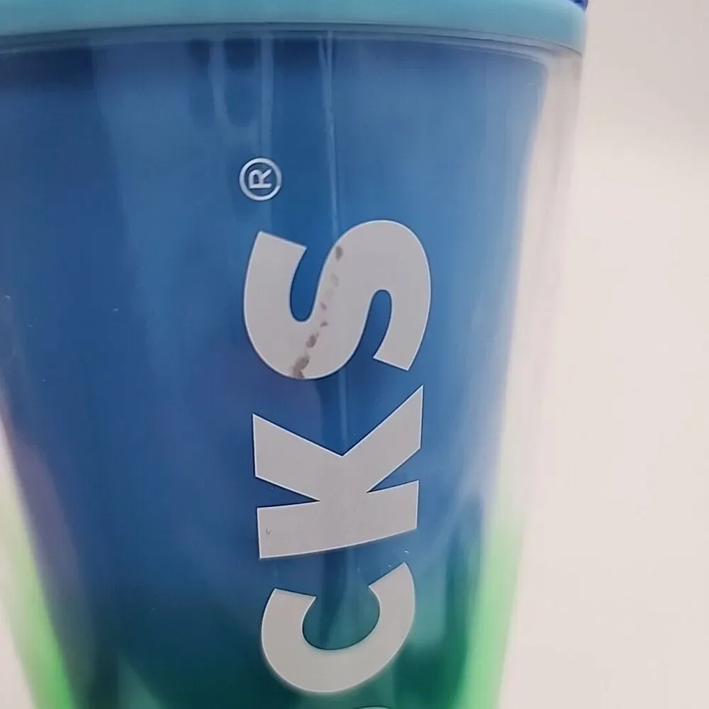 Starbucks Spring 2023 Blue Blossom Color Change with‎ Swirl Straw Topper Tumbler